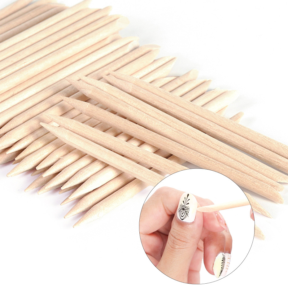 Woodworking Design Software - 100pcs Wooden Cuticle Pusher Remover Nail