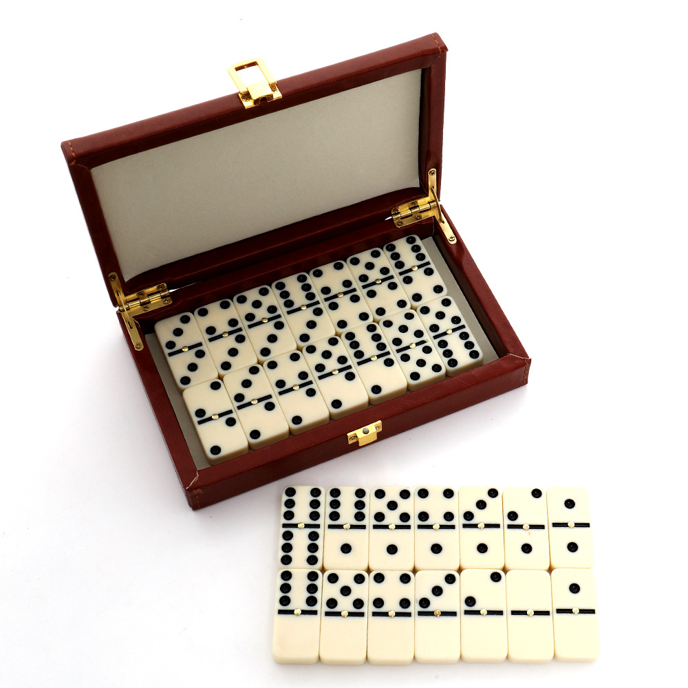 Woodworking Game - 28Pcs Resin Domino Set Classic Domino