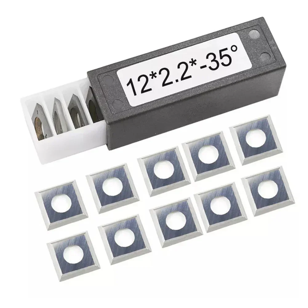 Woodworking Lathe Chuck - 10pcs Square Carbide Inserts Blades 12x12x2.2mm