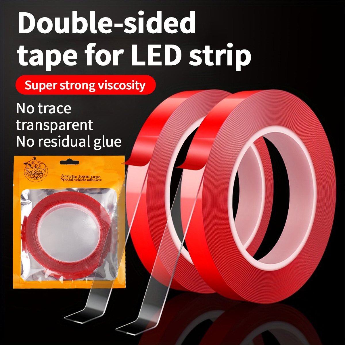 Woodworking Mask - LED Light Strip Adhesive Strip Double-Sided