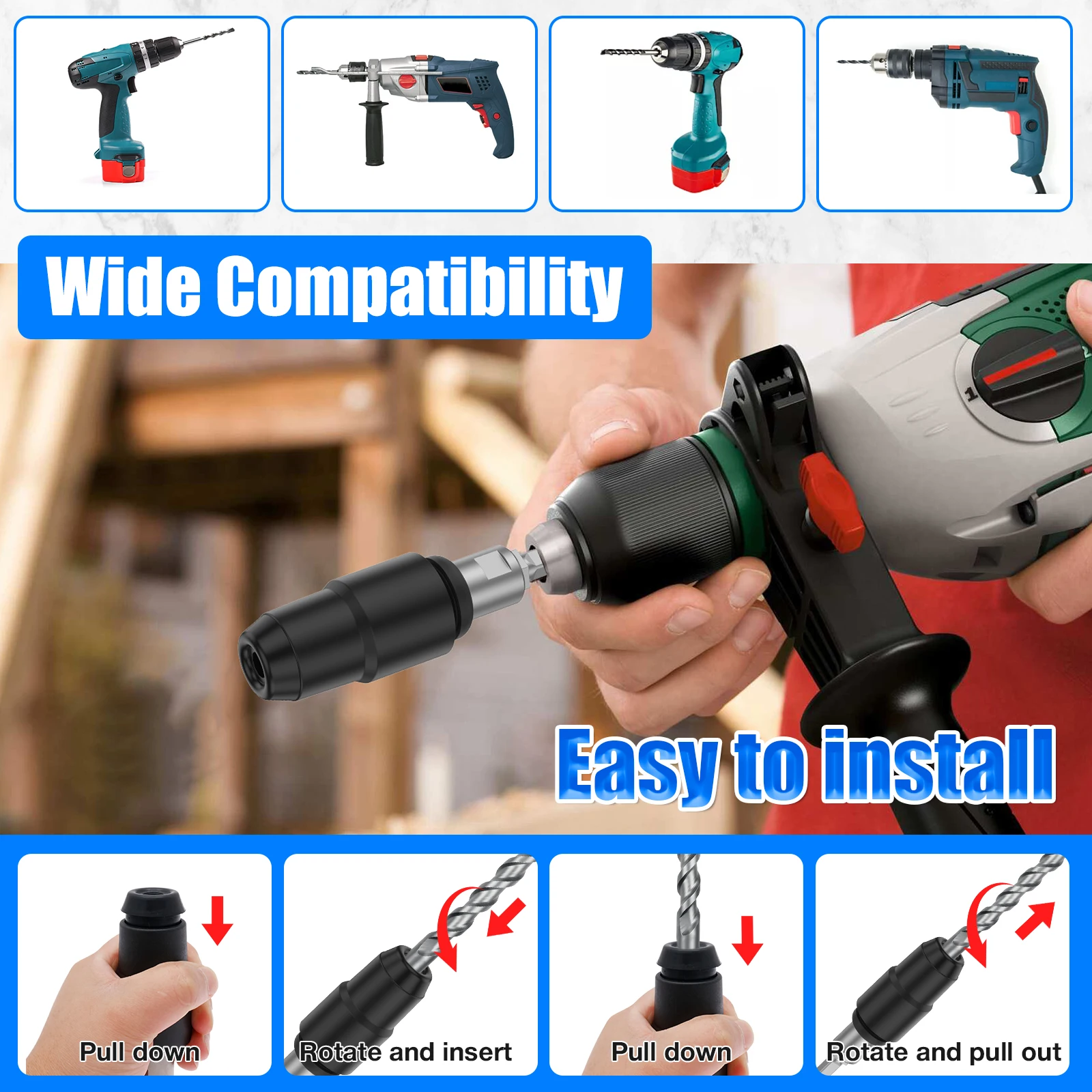 1Pc SDS Plus to SDS Max Adapte - Woodworking Hammer review and price