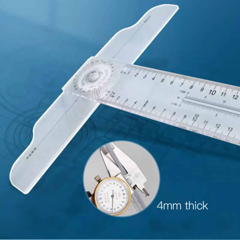 Dual-Sided T Square Ruler Clea - Woodworking Man review and price