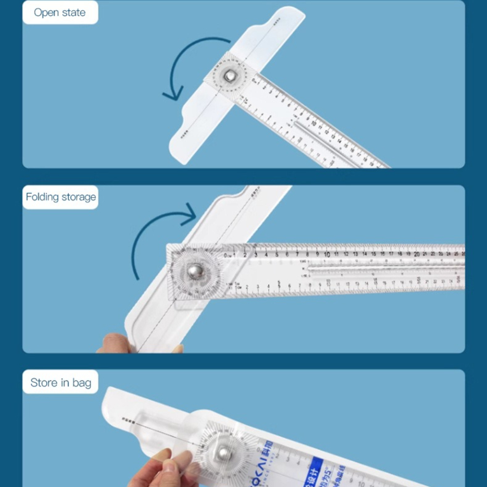 Dual-Sided T Square Ruler Clea - Woodworking Man review and price