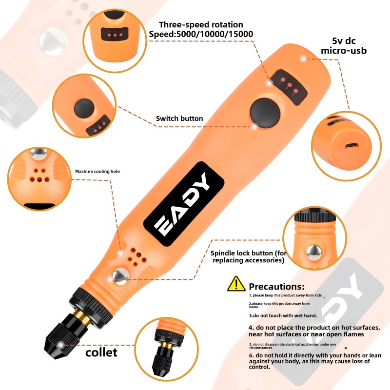 USB Cordless Rotary Tool Kit – - Woodworking Man review and price