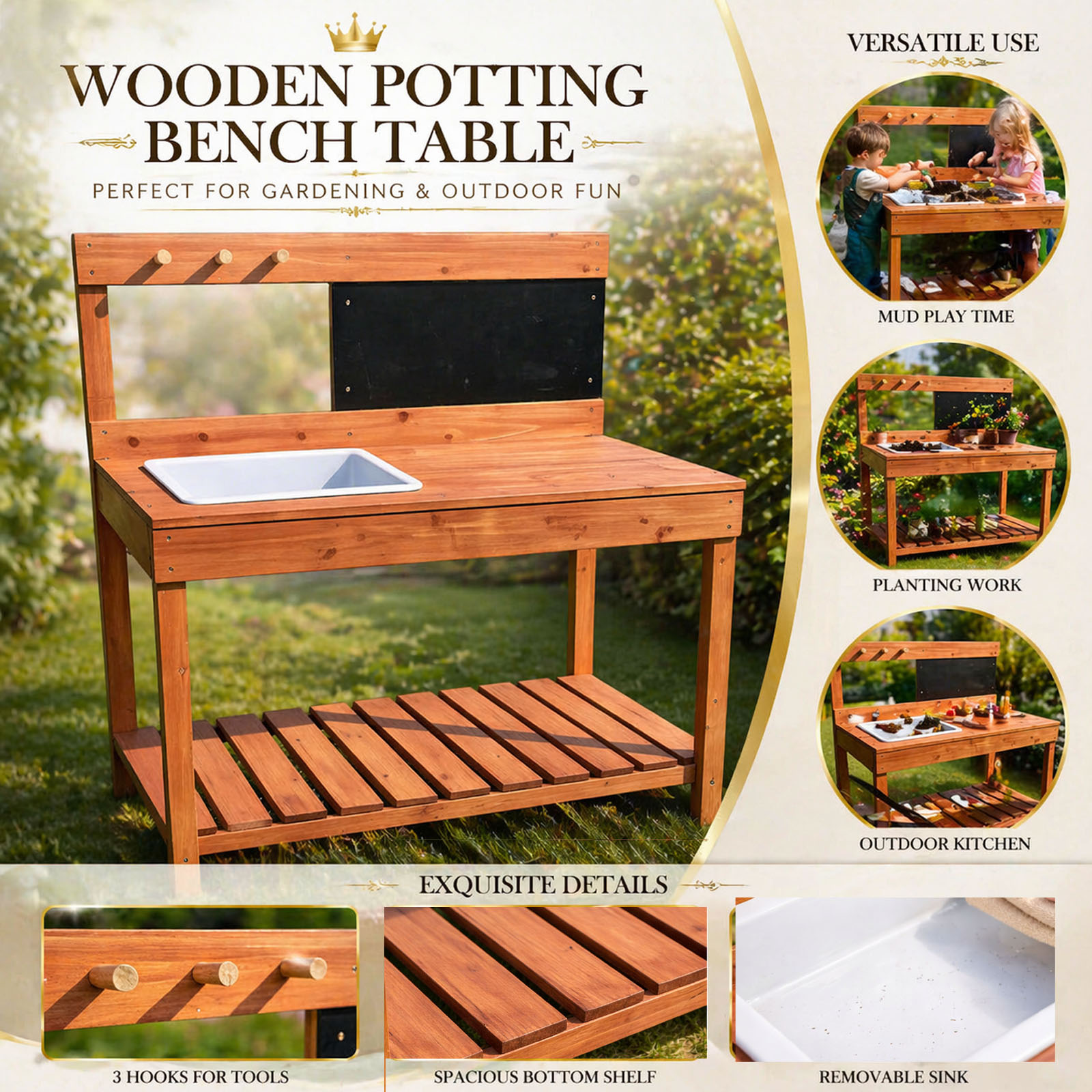 Wooden Potting Benches For Chi - Workbench Woodworking review and price