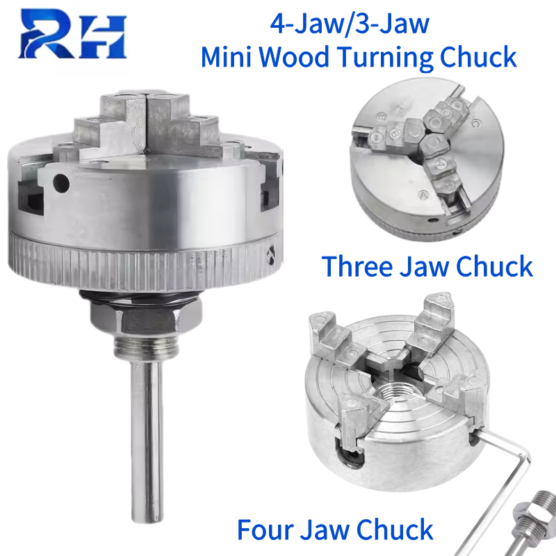 Mini Zinc Alloy 3-Jaw 4-Jaw Ch - Woodworking Lathe Chuck review and price