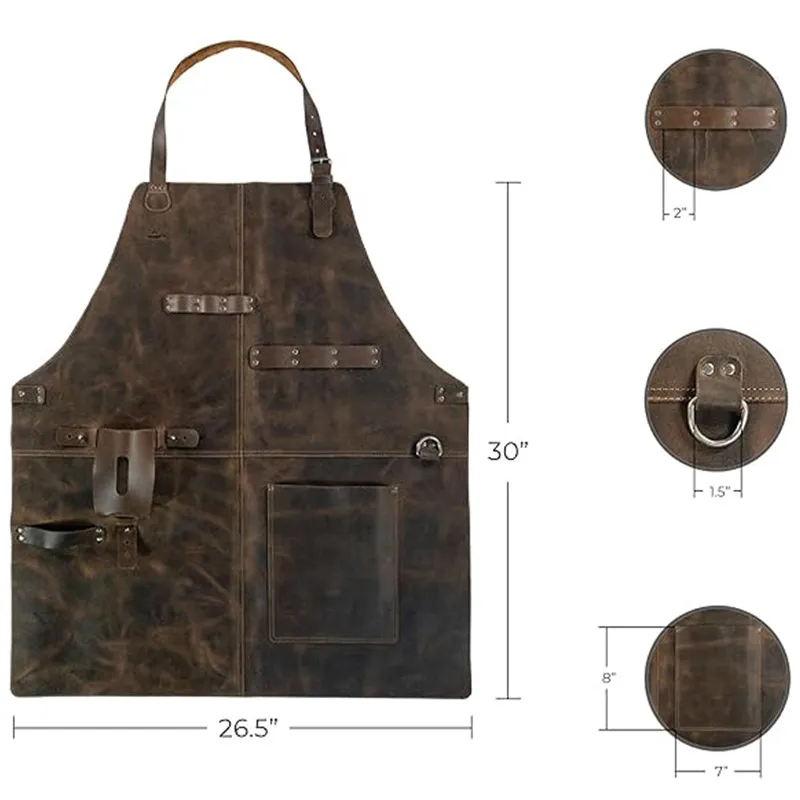 Retro PU Leather Apron Unisex  - Woodworking Artisans review and price