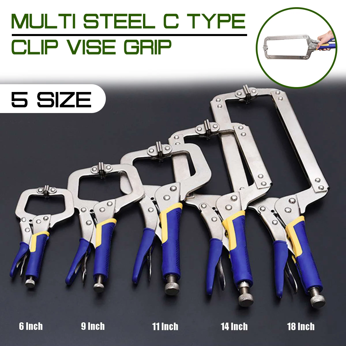 6/9/11/14/18 Inch C Type Multi - Woodworking Vise Types review and price