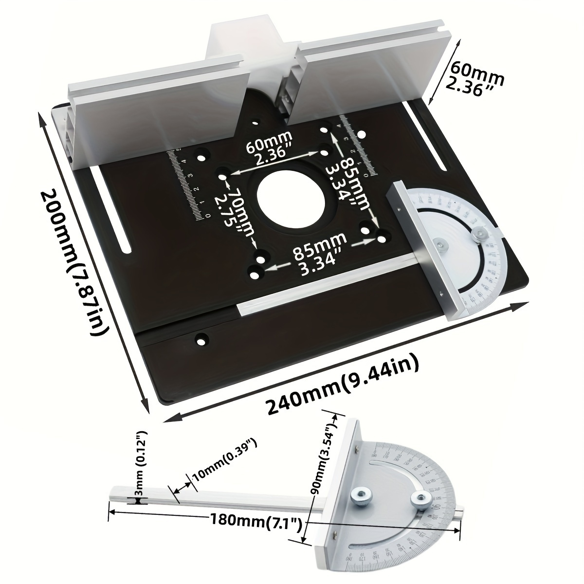 Aluminum Router Desktop Insert - Woodworking Bench review and price