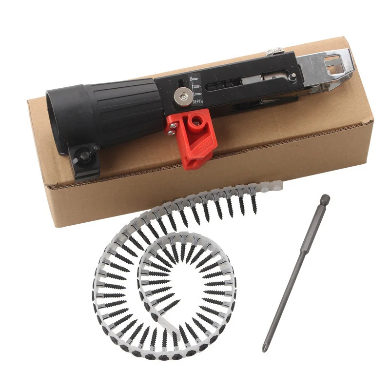 Auto Feed Chain Belt Screw Gun - Woodworking Nail Gun review and price