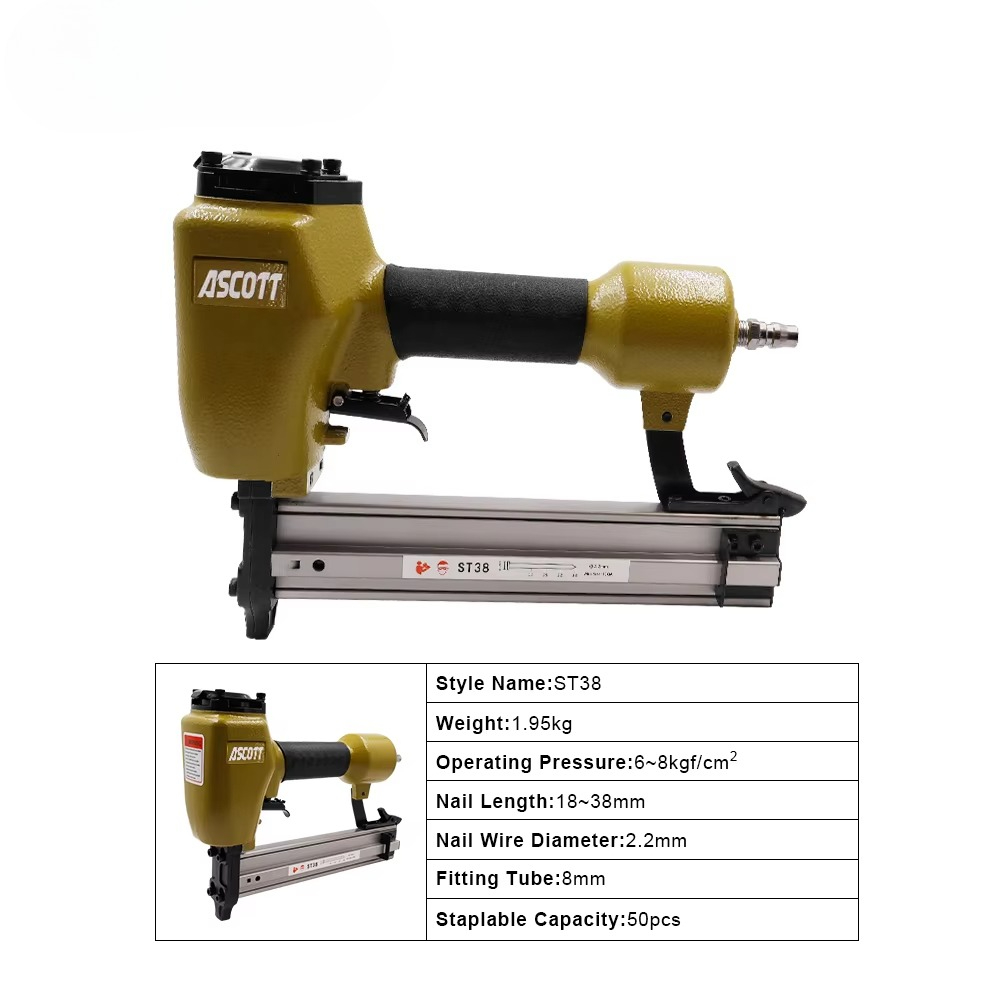 ST38 14GA Heavy  Pneumatic Nai - Woodworking Nail Gun review and price
