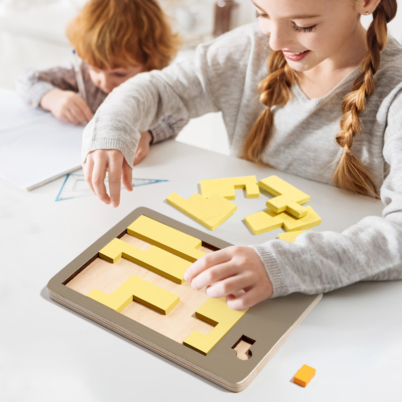 Wooden Geometric Puzzles Chall - Woodworking Game review and price