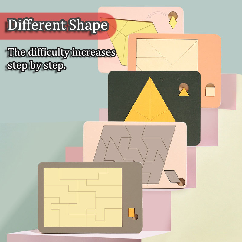 Wooden Geometric Puzzles Chall - Woodworking Game review and price