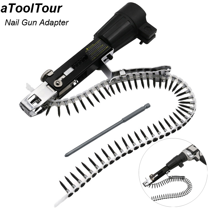 Electric Drill Adpater Automat - Woodworking Nail Gun review and price