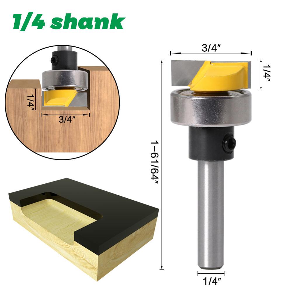 JGZUI 6mm Shank 1/4' Template  - Woodworking Design Software review and price