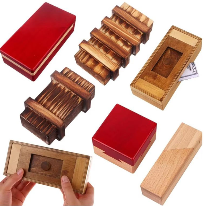 Wooden Puzzle Box with Secret  - Woodworking Game review and price